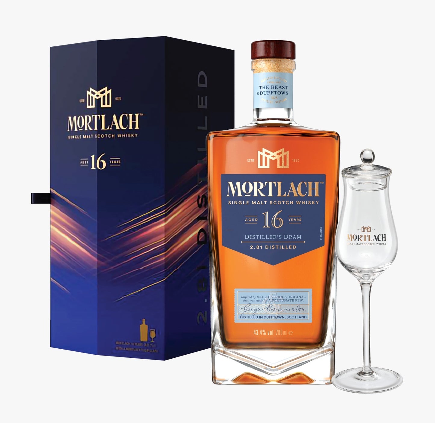 Mortlach 16YO Deluxe Giftbox with Tulip Glass