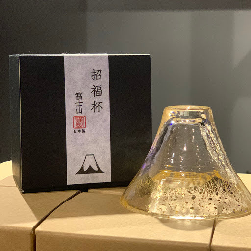 Fuji Mountain Gold Sake Glass