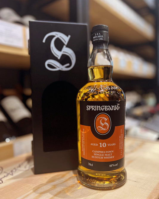 Springbank 10 Years wooded box