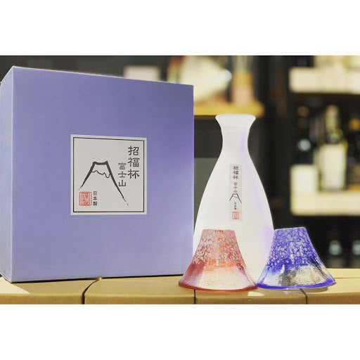 Fuji Mountain Sake Caraf & Glass