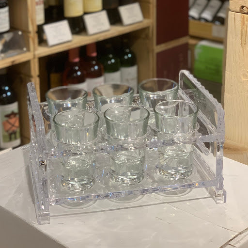 Shot glasses with stand